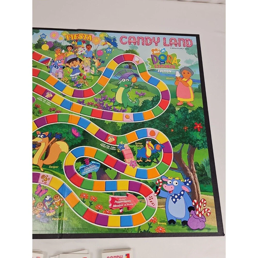 Dora the Explorer Candy Land Board Game Replacement Board & Cards Only